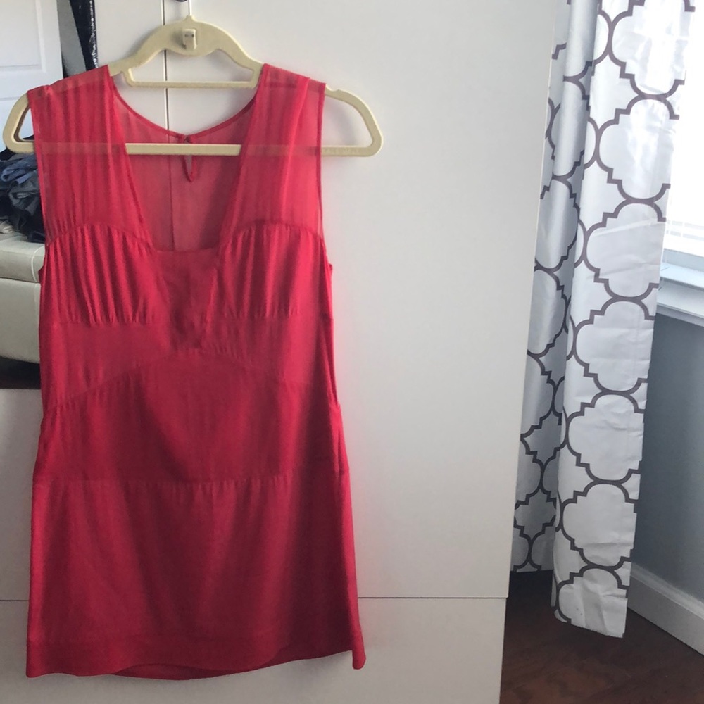 Silk pink dress